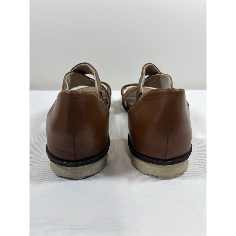 Remonte Womens 40/8.5 Gizella Leather Sandal Brown Slip On Shoes Comfort Summer - Picture 4 of 14